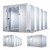 Thumbnail image #3 for Quick Ship Outdoor Floorless Walk-In Cooler with Bohn R-448A Remote Refrigeration