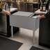 Thumbnail image #3 for Glastender Stainless Steel Pass-Thru Service Station Ice Bin, 24 x 38 Inch, 175 lb. Capacity
