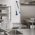 Thumbnail image #3 for T&S Brass EasyInstall DuraPull Single-Hole Deck-Mount Add-On Faucet Pre-Rinse Unit with 12-Inch Swing Nozzle