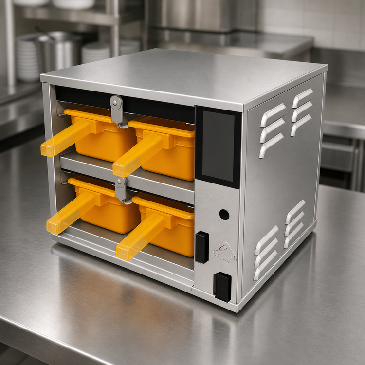 Product image #4 for Duke ReadyFlex 2x2 Hot Holding Cabinet for 4-Inch Deep Pans, Stainless Steel