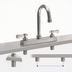 Thumbnail image #3 for BK Resources Evolution Lead-Free Deck-Mount Manual Faucet with 8-Inch Centers and 5-Inch Gooseneck Spout