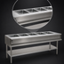 Thumbnail image #3 for Eagle Group 5-Opening Water Bath Hot Food Table, Natural Gas, Open Base, 79-Inch Wide