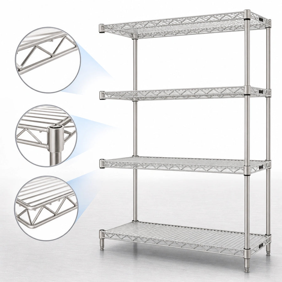 Patented QuadTruss Shelves