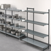 Thumbnail image #3 for Cambro Camshelving Basics Plus 4-Tier Vented and Solid Add-On Polymer Shelving Unit, 18 x 60 x 72 Inches, Brushed Graphite