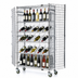 Thumbnail image #3 for Quantum Mobile Mixed Wine Storage Security Unit, 36W x 69H, Chrome Plated