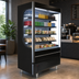 Thumbnail image #3 for Vuemax 52-Inch Black Open-Air Merchandiser Refrigerator with 5 Shelves
