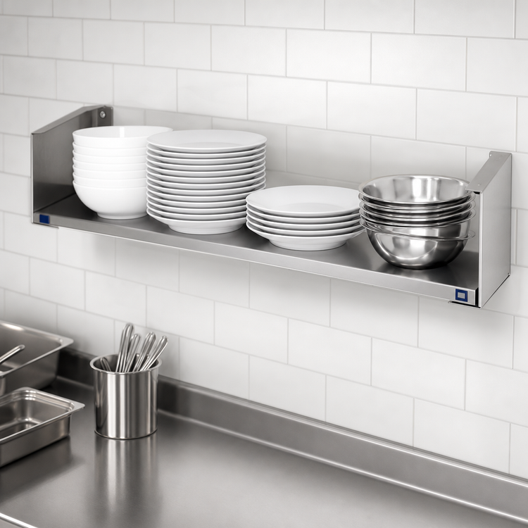 Product image #3 for Duke 39-Inch x 7-Inch Deep Stainless Steel Dish Shelf