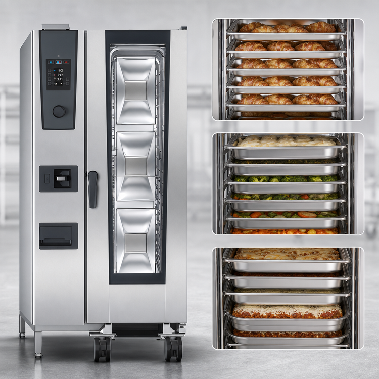 Product image #3 for RATIONAL iCombi Classic 20-Half Size Electric Combi Oven, Floor Model, 208/240V, 3-Phase