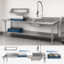 Thumbnail image #3 for Eagle Group DTC-48RL-16/3 Straight Right-to-Left Dishtable Package with Pre-Rinse Sink