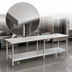 Thumbnail image #3 for Eagle Deluxe Series Stainless Steel Work Table with Adjustable Undershelf, 144 x 24 Inches
