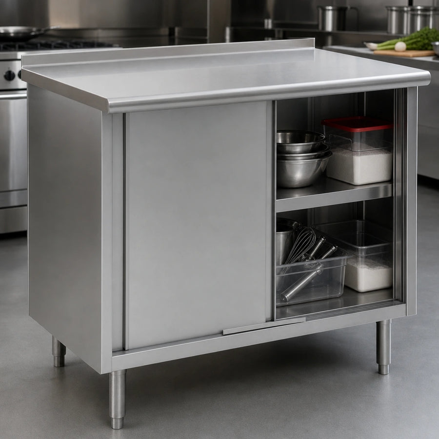 Cabinet Base With Sliding Doors