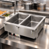 Thumbnail image #3 for Vollrath Two-Well Drop-In Electric Hot Food Well for Two Full-Size Pans, Marine Grade 316 Stainless Steel, Infinite Controls, Manifold Drain, 120V