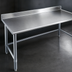 Thumbnail image #3 for Eagle Group Deluxe Series 72-Inch W x 36-Inch D Stainless Steel Work Table with 4-1/2-Inch Backsplash and Galvanized Tubular Base