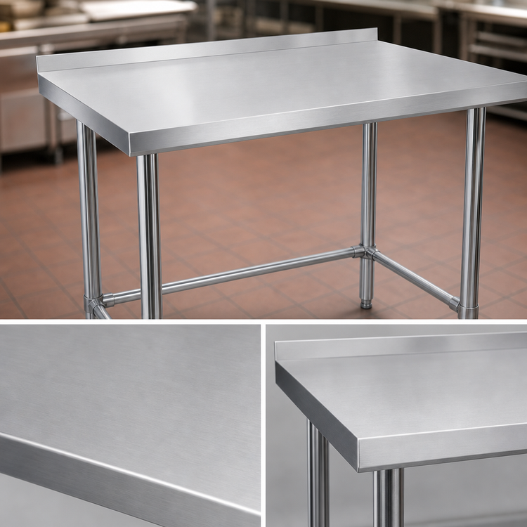 Product image #3 for BK Resources 84-Inch x 30-Inch Open Base Riser Top Work Table