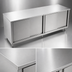 Thumbnail image #3 for John Boos 96-Inch x 30-Inch Stainless Steel Cabinet Base Work Table with Sliding Doors