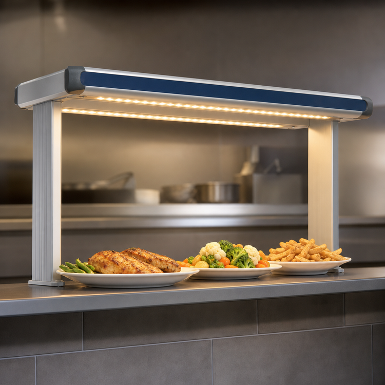 Product image #3 for Hatco Glo-Ray® Designer Dual Lighted Strip Heater, 21-1/2 Inch Wide, Aluminum, 820 Watt