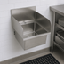 Thumbnail image #3 for Wall-Mount Stainless Steel Hand Sink with Dual Side Splashes, 16 x 16 x 10 Bowl, Deck-Mount Faucet Hole