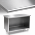 Thumbnail image #3 for Eagle Spec-Master Open Front Cabinet Base Worktable, 72W x 24D, Stainless Steel Top