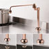Thumbnail image #3 for T&S Brass Chinese Pedestal Pot Filler Faucet with 9-Inch Swing Nozzle