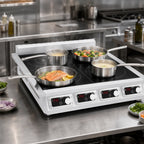 Thumbnail image #3 for Eurodib USA CCI4351PH Commercial 4-Zone Induction Cooktop, Countertop, 3,500W Zones, 240V, Stainless Steel