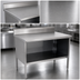 Thumbnail image #3 for John Boos Open Front Enclosed Base Work Table, 108 x 24 Inch, 14-Gauge Stainless Steel Top