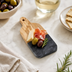 Thumbnail image #3 for Olive Wood and Black Marble Rectangular Serving Peel with Handle, 6 x 3-1/2 Inch
