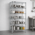 Thumbnail image #3 for EAGLEbrite 5-Tier Stationary Wire Shelving Starter Unit, 42W x 24D x 74H, Zinc Finish