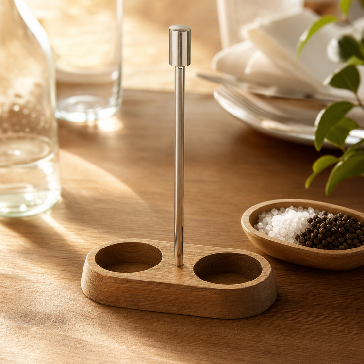 Product image #3 for Acacia Wood Salt & Pepper Caddy