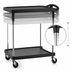 Thumbnail image #3 for Metro myCart Plus 2-Shelf Adjustable-Height Polymer Utility Bus Cart, Black