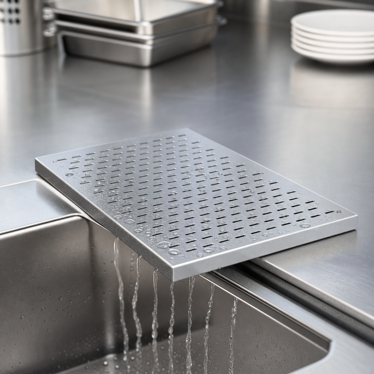 Product image #3 for Krowne Royal Series Perforated Stainless Steel Drainboard Insert, 12 x 19 Inches