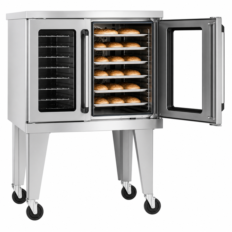Product image #3 for Southbend Platinum Single Deck Bakery-Depth Gas Convection Oven, 90,000 BTU, Touch Controls, Independent Doors
