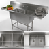 Thumbnail image #3 for John Boos Pro-Bowl 2-Compartment Stainless Steel Sink with Left and Right Drainboards