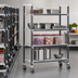 Thumbnail image #3 for Camshelving Elements XTRA 4-Tier Solid High Density Mobile Starter Unit, 18 x 42 x 78-1/4 Inches, Speckled Gray