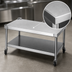 Thumbnail image #3 for Jade Range ST-30 30-Inch Stainless Steel Equipment Stand with Open Base and Bottom Shelf