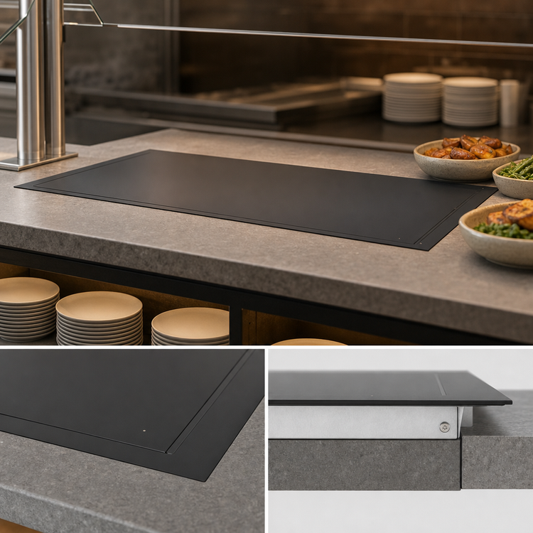 Product image #3 for Vollrath 68-Inch Flush Mount Drop-In Heated Shelf