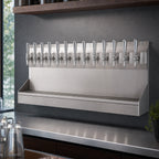 Thumbnail image #3 for Micro Matic USA Kronos KRONOS-12SSKR 12-Faucet Wall-Mount Glycol-Cooled Stainless Steel Draft Tower with Integrated Drip Tray