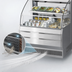 Thumbnail image #3 for Turbo Air Low-Profile Horizontal Open Display Merchandiser, 5.1 Cu. Ft., Stainless Steel, 28-1/8 Inch Wide