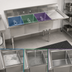 Thumbnail image #3 for Klinger's Trading 62-1/2 Inch Heavy Duty Three-Compartment Stainless Steel Sink with Right Drainboard