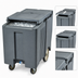 Thumbnail image #4 for Cambro SlidingLid Tall Mobile Ice Caddy with Easy Wheels, 175 lb Capacity, Granite Gray