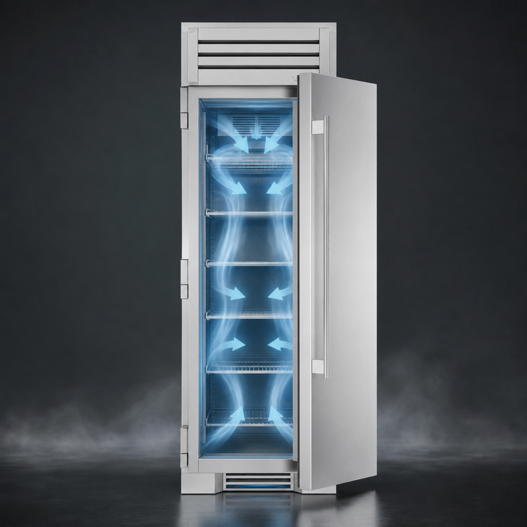 Product image #3 for True Residential 30-Inch One-Section Upright Reach-In Freezer Column with Solid Stainless Steel Door
