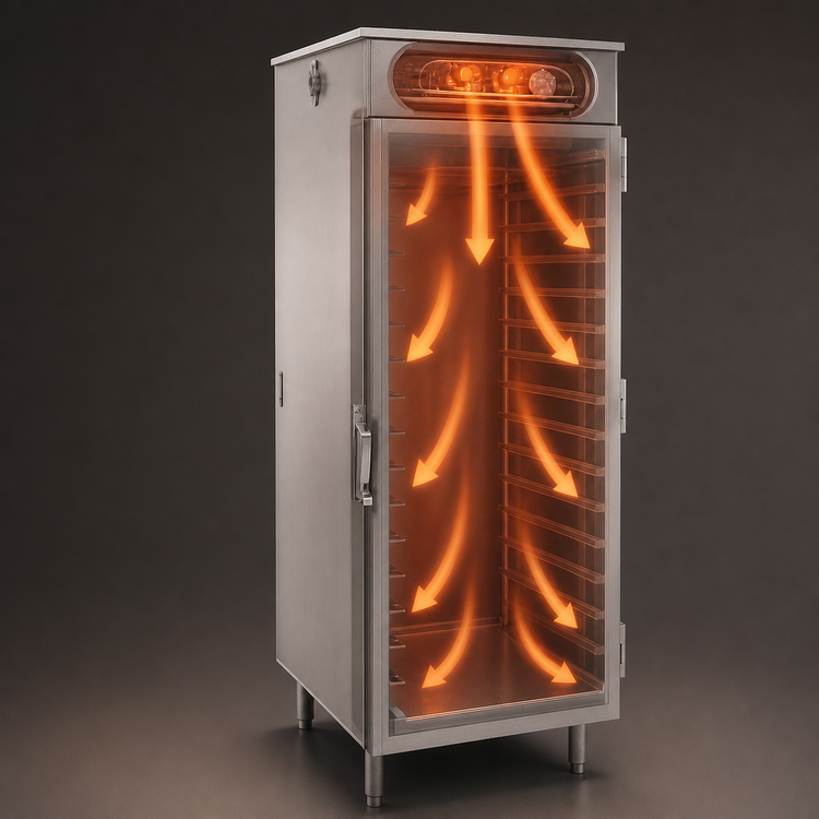 Product image #3 for hotLOGIX HL5-5 Undercounter Heated Holding Cabinet, Insulated Aluminum, Solid Door