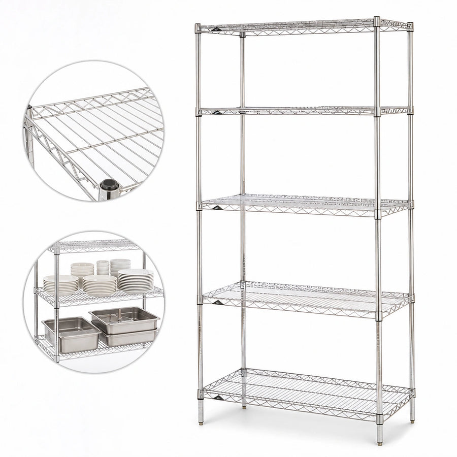 Five Wire Shelves