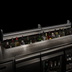 Thumbnail image #3 for Glastender 82-Inch Single Stainless Steel Speed Rail with PVC Sound-Deadening Covers