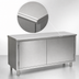 Thumbnail image #3 for Spec-Master Stainless Steel Plate Cabinet with Hinged Doors, 48 x 18 Inches
