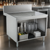 Thumbnail image #3 for Advance Tabco Prestige Supreme 48-Inch Open Front Stainless Steel Underbar Drainboard Cabinet with 7-Inch Backsplash