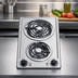 Thumbnail image #4 for Summit Commercial 12-Inch Built-In Two-Burner Electric Radiant Cooktop with Stainless Steel Surface