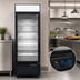 Thumbnail image #3 for Atosa MCF8722GR One-Section Glass Door Merchandiser Refrigerator, 19.4 Cu. Ft., Black Exterior