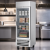 Thumbnail image #3 for Beverage-Air Horizon Series Stainless Steel One-Section Glass Door Reach-In Freezer, Bottom-Mount, 23.32 Cu. Ft.