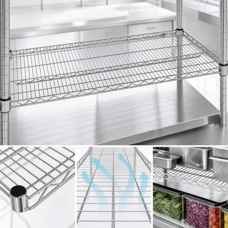 Product image #3 for Metro Super Erecta 36-Inch x 18-Inch Stainless Steel Wire Shelf
