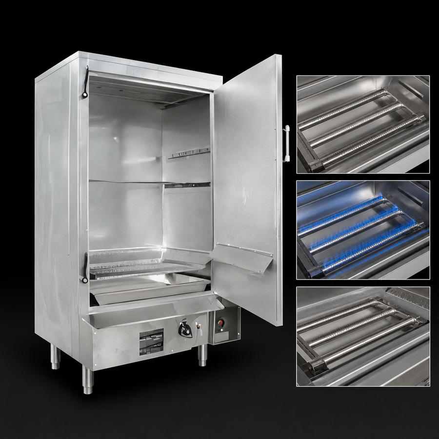 Three Aluminum Tubular Burners